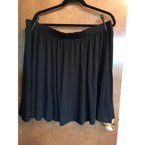 Black Jersey Skater Skirt (ASOS Curve)